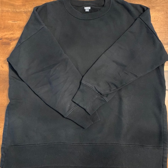 aerie Sweaters - Aerie Black Good Vibes Oversized Sweatshirt